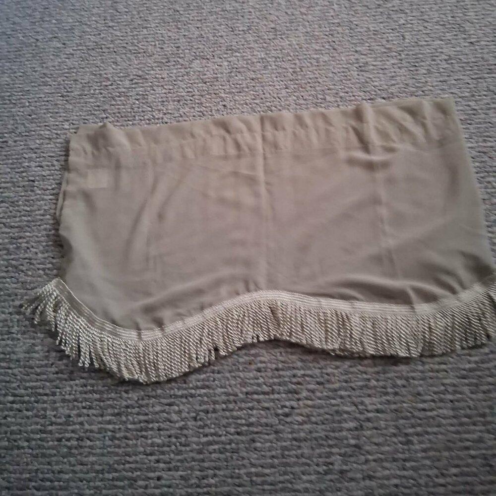 sage green window valance 32" wide X 13" long